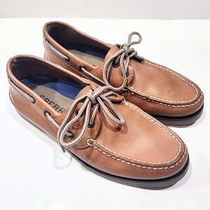 Sperry Top-Sider Leeward 2 Eye Boat Shoes Men’s Size 7 M Sahara Tan 777894